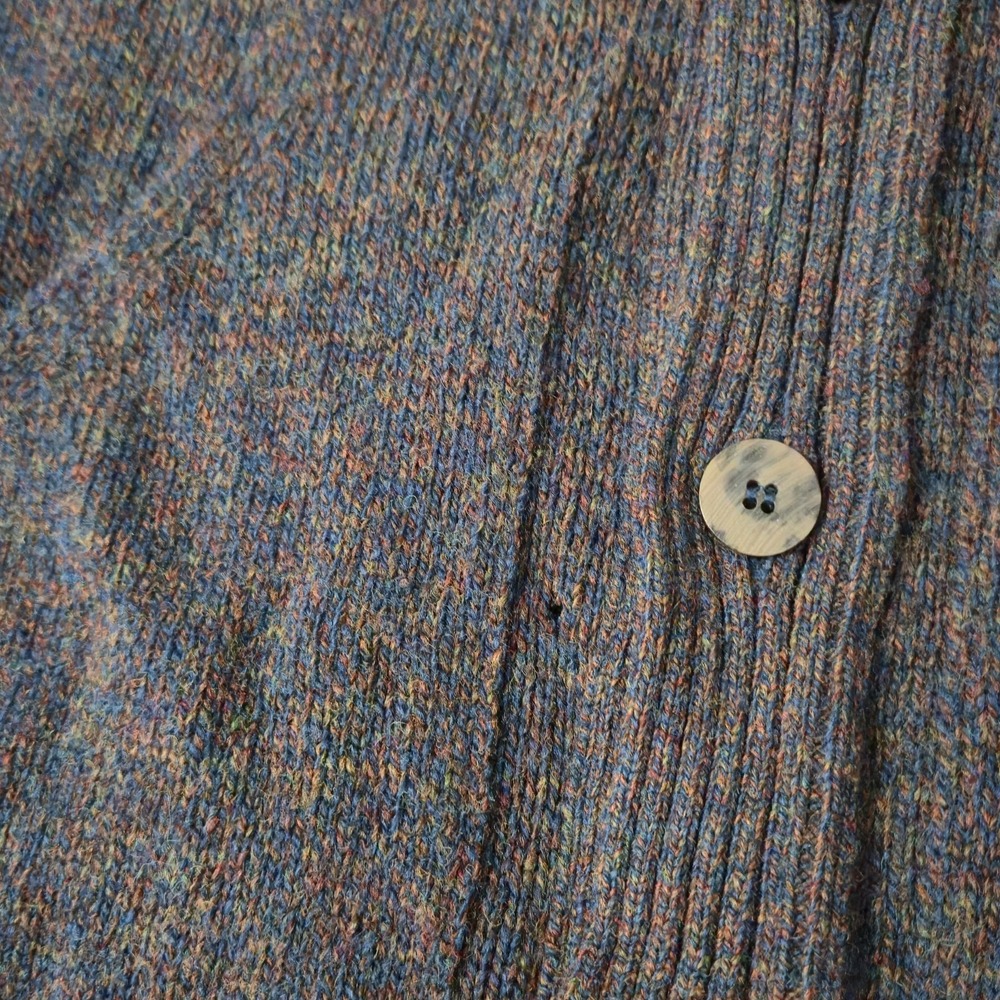VTG Pendelton Sweater Mens M Shetland Wool Button Up Cardigan USA 90s Cottage - Picture 4 of 7